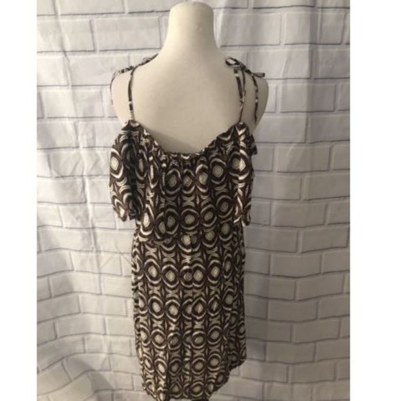 H&M Off the Shoulder Dress Sz 14 Ruffle Top Ties - Picture 4 of 6